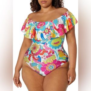Women's Standard Fontaine Ruffle One Piece Swimsuit-Bathing Suits